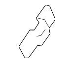 91570TA5A01 - Body: Drip Molding Retainer Clip for Acura: RDX, RLX, TLX Image