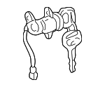 6905535070 - Body: Cylinder &amp; Keys for Toyota: 4Runner Image