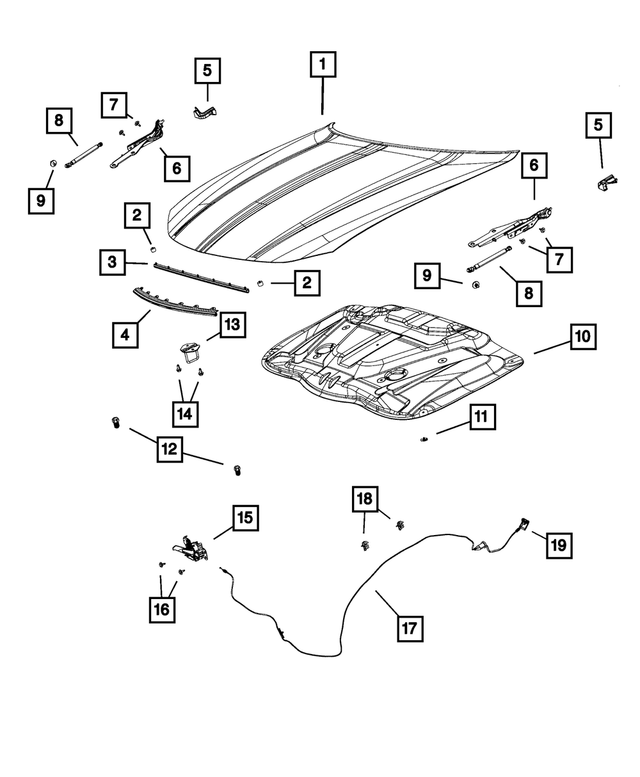 68040243AD - Body Sheet Metal Except Doors: Cowl Mucket for Mopar Image image