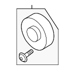 11515A7C9F6 - Cooling System: Engine Water Pump Pulley for BMW Image