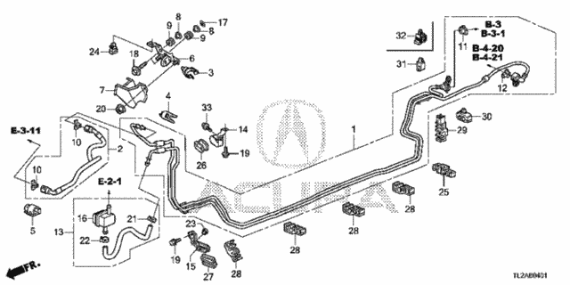 Fuel Pipe (V6) for 2014 Acura TSX #0
