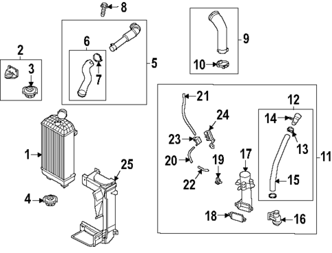 Intercooler for 2024 Hyundai Santa Fe #0
