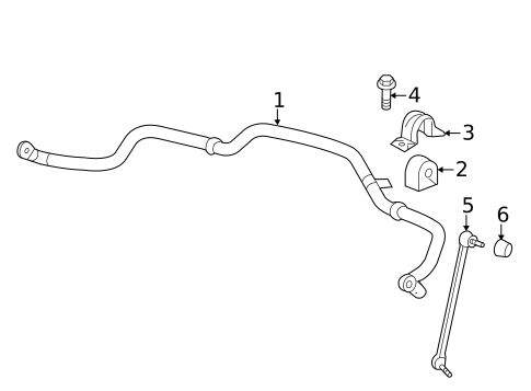 Stabilizer Bar & Components for 2015 Chevrolet Captiva Sport #0