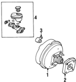 4461050240 - Body: Booster Assembly for Lexus: LS400 Image