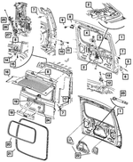 68019932AA - : Lift-Gate Handle for Jeep: Commander Image