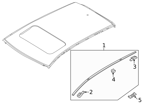 Exterior Trim - Roof for 2014 Mazda CX-5 #0