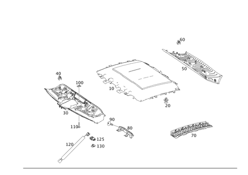 Headliner for 2017 Mercedes-Benz AMG GT S #0