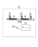 68193121AC - Mopar Accessories - Component Parts: Side Step, Left for Ram: 1500, 1500 Classic, 2500, 3500 Image