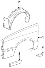 4342478 - Body: Fender for Mopar Image