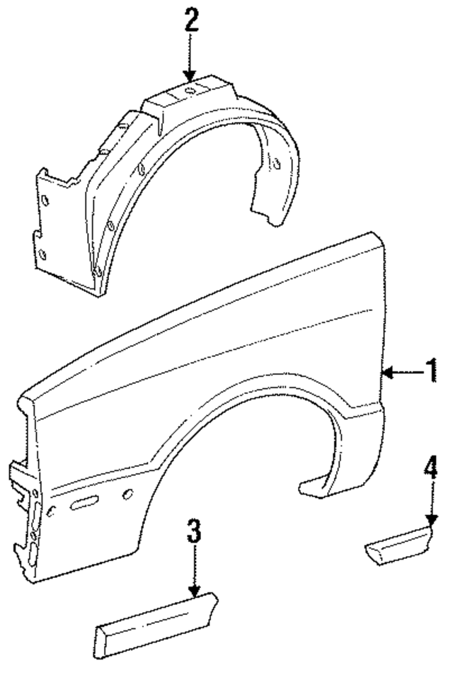 4342478 - Body: Fender for Mopar Image