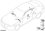 72127419437 - Restraint System and Accessories: Head Airbag, Left for BMW Image