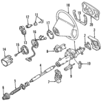 21046202237D53 - Steering: Shroud for Mercedes-Benz Image