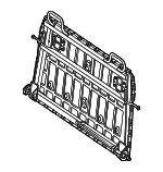 1929204400 - Body: Seat Back Frame for Mercedes-Benz Image