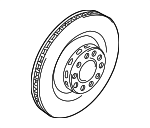4H0615601Q - Brakes: Rotor for Audi: A4, A4 allroad, A4 Quattro, A5, A5 Quattro, A6, A6 Quattro, A7 Quattro, A8 Quattro, Q5, RS7, S4, S5, S6, S7, S8, SQ5 Image