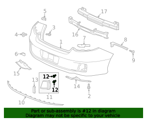 90651-T3L-003 - Reflector Panel Clip 2013-2021 Honda | Honda Parts Online