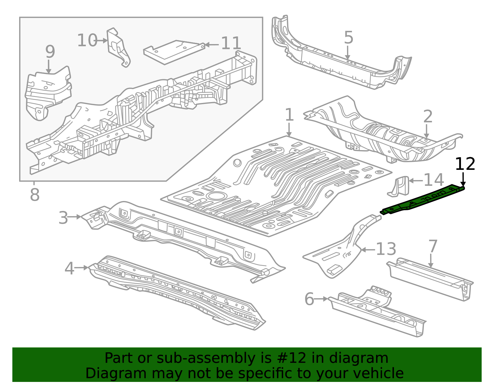 2024-2026 Acura ZDX Floor Sill 85534876 | OEM Parts Online
