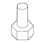 91567SR2013 - Body: Front Seal Retainer Clip for Honda: Clarity, CR-V, CR-Z, Element, Fit, HR-V, Insight Image