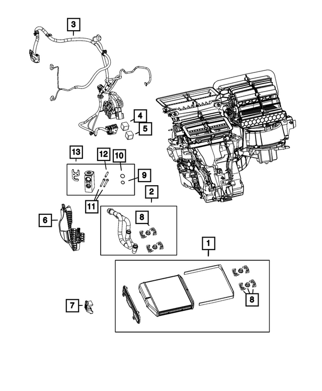68094676AA - Air Conditioners and Heaters: Heater Core Tubes O Ring for Mopar Image
