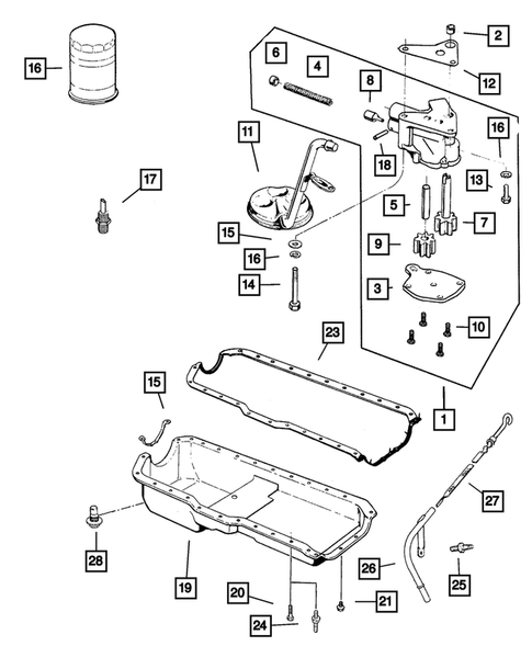 Engine Oiling for 2002 Jeep Grand Cherokee #0