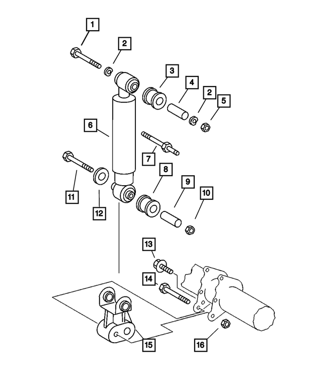 68069798AA - Rear Suspension: Screw for Mopar Image