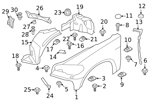 Fender & Components for 2013 BMW X6 #0