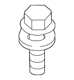 284172F000 - Exhaust: Heat Shield Bolt for Hyundai Image