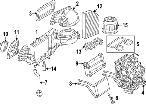 Evaporator & Heater Components for 2025 Mercedes-Benz GLC 350e #0