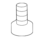 864382B000 - Body: Front Weather-strip Clip for Hyundai Image