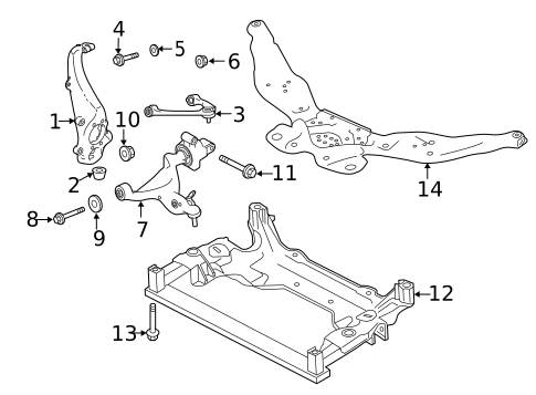 Suspension Components for 2015 INFINITI Q40 #6