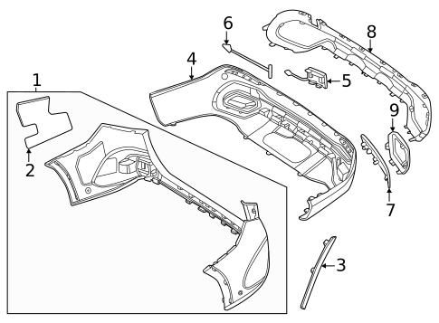 Bumper & Components - Rear for 2024 Mercedes-Benz GLC300