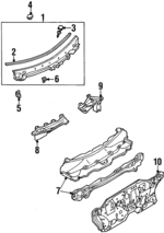 F1CZ5802228A - Body: Cowl Grille for Ford: Escort | Mercury: Tracer Image