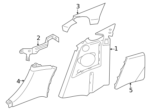 Interior Trim - Quarter Panels for 2011 BMW Z4 #0