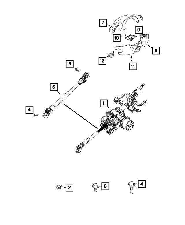 68202172AA - Steering: Screw for Mopar Image