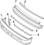 6204117C01 - : Cover Side Bracket for Nissan: Van Image