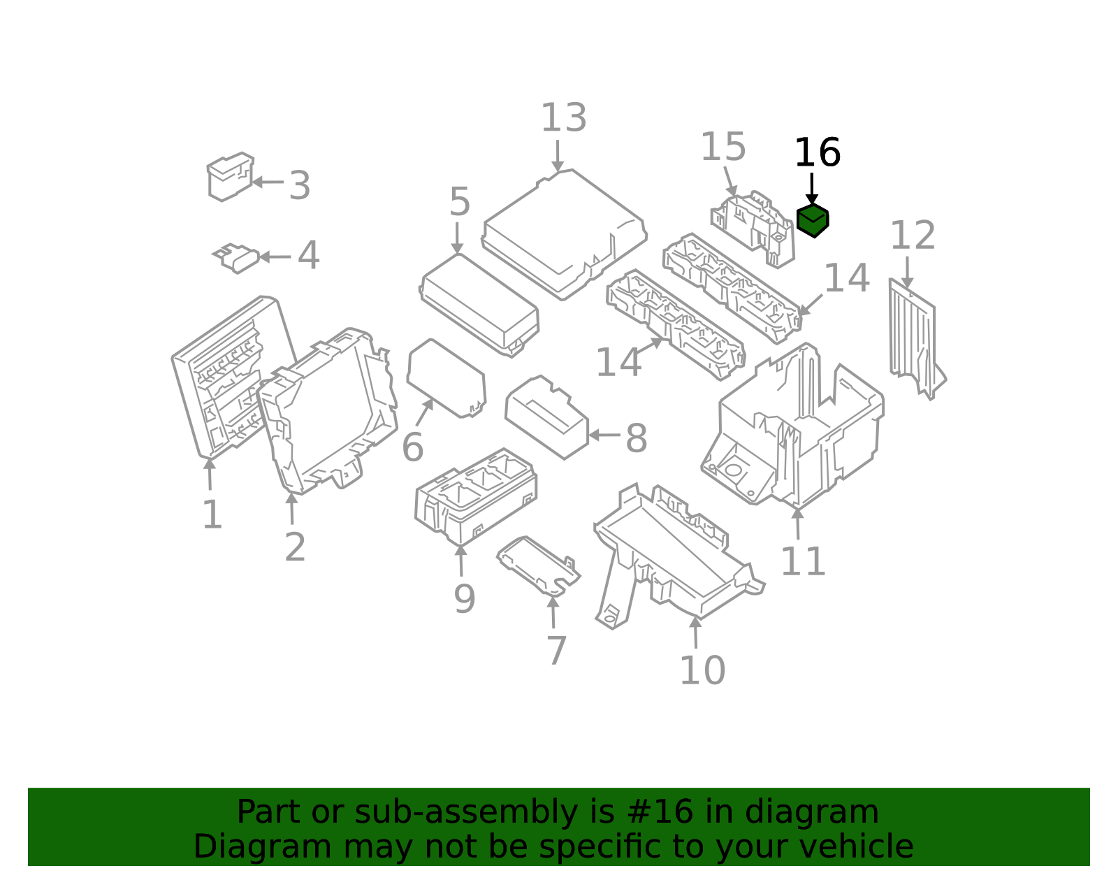 2005-2017 Nissan Fuse Box Cover 24380-5P600 | OEM Parts Online