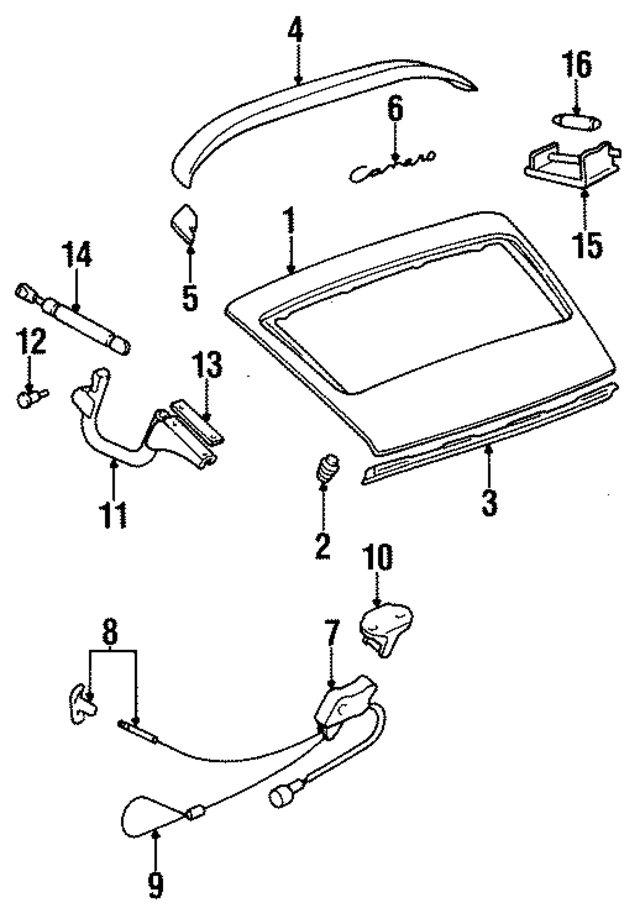 9935592370070C - Body: Nameplate for Porsche: 911 Image