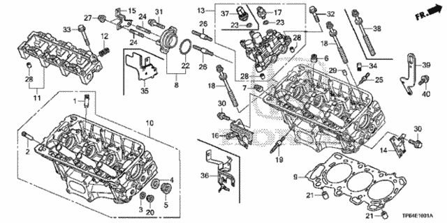 Rear Cylinder Head (V6) for 2012 Honda Crosstour #0