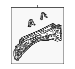 537100C010 - Body: Apron Assembly for Toyota Image