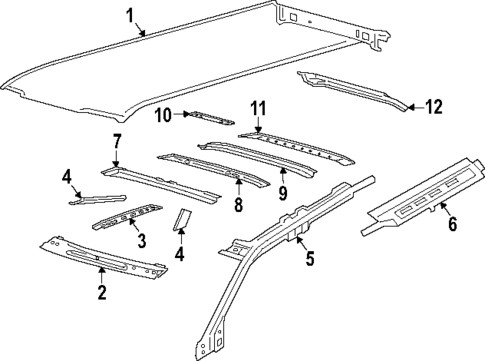 Roof & Components for 2021 Lincoln Navigator #0