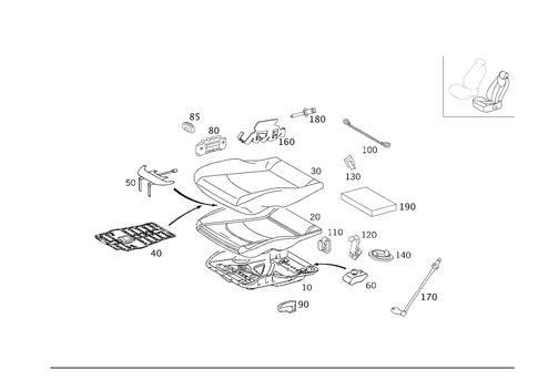 Left Seat for 2008 Mercedes-Benz CLK550 #0