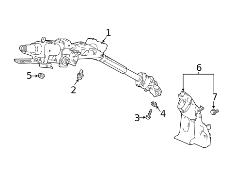 Steering Column Assembly for 2021 Honda Accord #0