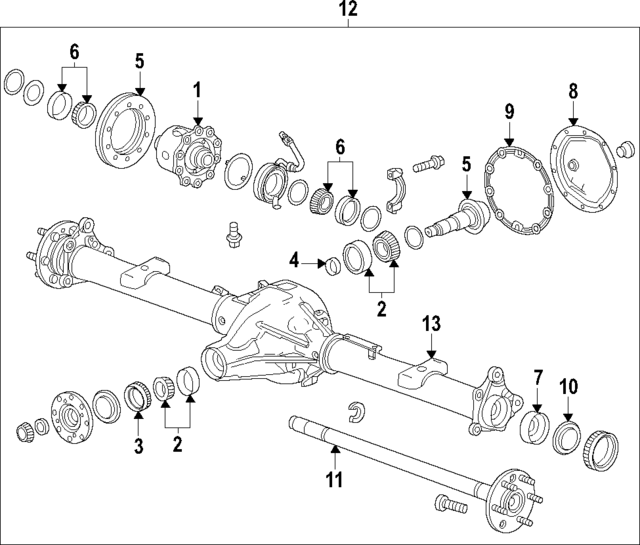 85721782 - : F Axle for Chevrolet: Colorado | GMC: Canyon Image