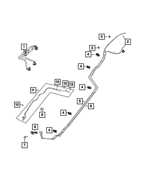 Fuel Lines for 2017 Jeep Cherokee #1