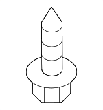 9008015094 - Body: Splash Shield Screw for Scion: xB | Toyota: Highlander, Sequoia, Sienna, Tacoma, Venza, Yaris Image