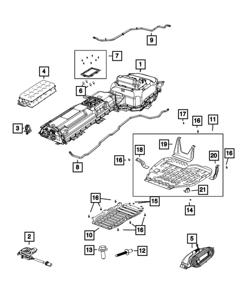 Battery, Battery Tray and Cables for 2023 Jeep Renegade #2
