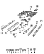68666543AA - : Floor Pan Reinforcement, Left for Mopar Image