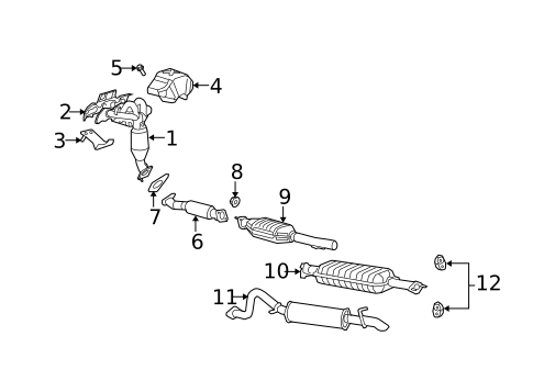 Exhaust Manifold for 2008 Mercury Mariner #0