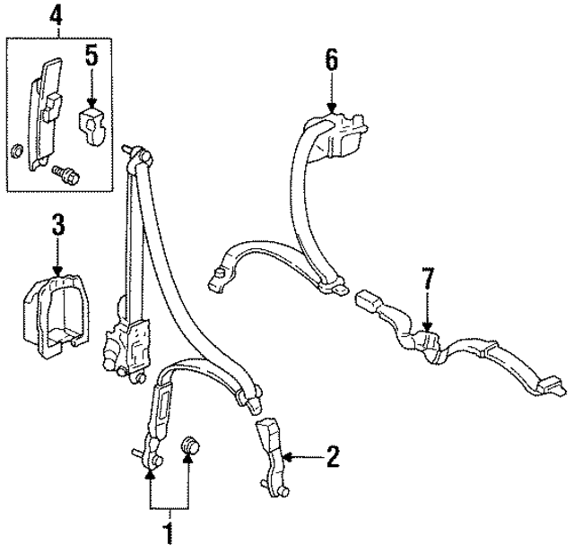 4824SW5A01ZA - : Belt &amp; Retractor for Acura Image