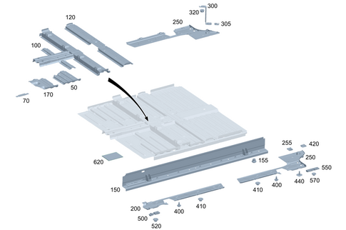 Front Floor for 2024 Mercedes-Benz EQE 500 #0