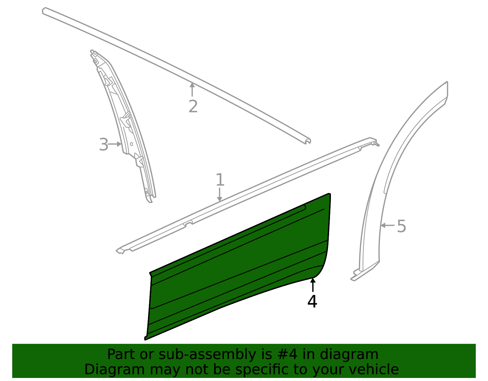 2025 Volkswagen Tiguan Cover(Unpainted) 57N-854-950-A-GRU | vwpartscenter